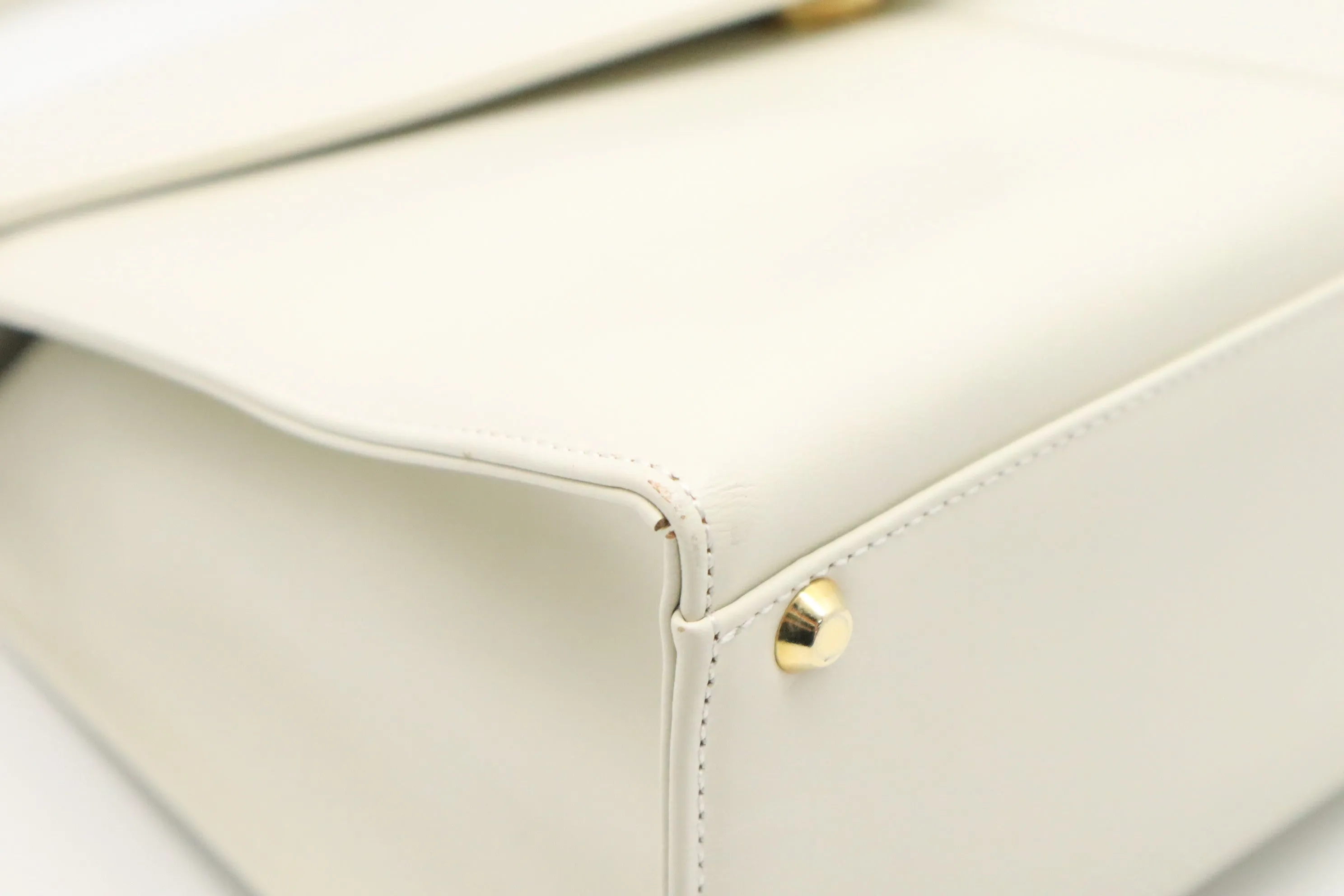 YSL Saint Laurent Handbag in White Leather